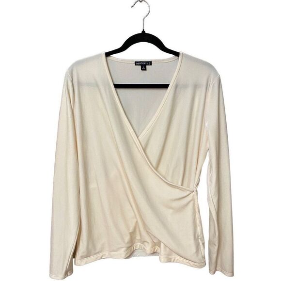 J. Crew Mercantile Cream Velour Blouse - Picture 1 of 4